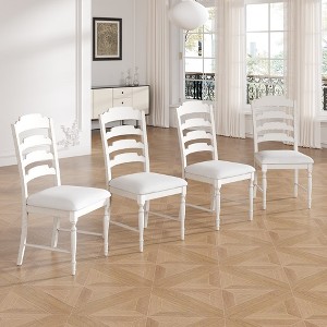 Whisen Vintage Dining Chairs with Serrated Dining Backs - 1 of 4