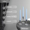 12 inch Taper Candles Set of 4 - Dripless and Smokeless Candle Unscented - Slow Burning Candle Sticks - 3 of 4