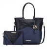 MKF Collection Iris Snake Embossed Women’s Tote Bag with matching Wristlet Pouch by Mia K - 2 of 4