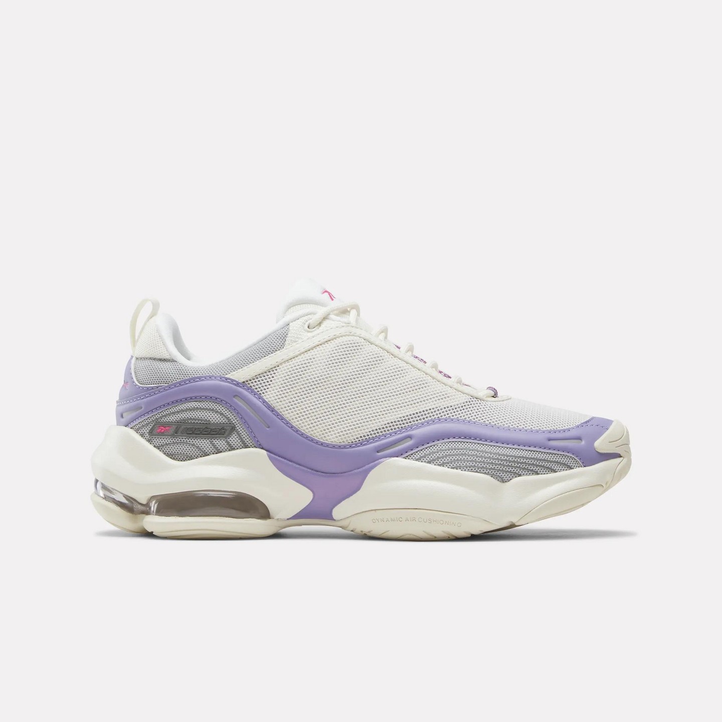 Женские кроссовки Reebok DMX Series 3000 Shoes Size 7 CHALK/BLACKBERRY METALLIC/TRUE Pink, цвет: Розовый — фото 1