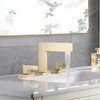Sumerain Brushed Gold 8 Inch Widespread Bathroom Faucet 2 Handle Waterfall Lavatory Faucet - 4 of 4