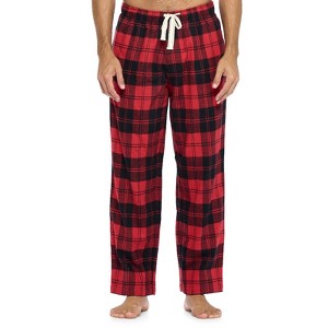 Ashford & Brooks Mens Super Soft Flannel Plaid Pajama Sleep Pants - 1 of 4