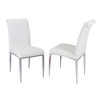 Chintaly Imports,Contemporary Upholstered Cantilever Side Chair - Set of 4 - 2 of 4