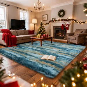 Area Rugs for Living Room Bedroom, Non-Slip Fluffy Soft Shag Carpet for Kids Home Dorm Decor - 1 of 4