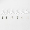 Unique Bargains Zinc Alloy Wall Mounted Butterfly Shaped Towel Coat Hook 6 Pcs - 2 of 3