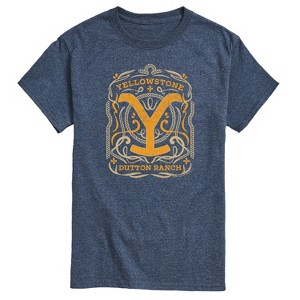 Men's - Yellowstone - Yellowstone Flourish Design Short Sleeve Graphic T-Shirt - 1 of 4