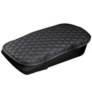 iMountek"PU Leather Car Armrest Pad Cover Protector for Center Console Cushion Fit for SUV Truck Car"Black - 1 of 4