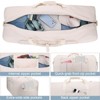 MaseiKar 80L Large Duffle Bag for Travel, 26' Travel Duffel with Shoe Compartment, Foldable Collapsible Gym Bag, Waterproof & Tear Resistant (Beige) - 4 of 4