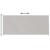 vidaXL Patio Retractable Side Awning 86.6"x196.9" Gray - 3 of 4