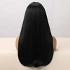 Jessie's Wig 24 Inch Straight Wig With Bangs Wig Synthetic Wig Black 1 Pc/Pack - 2 of 3