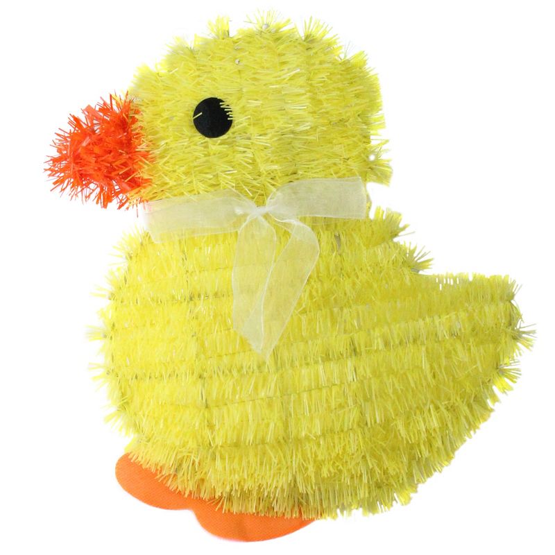 Northlight 11.5" Tinsel Easter Chick Spring Window Decoration - Yellow, 1 of 4