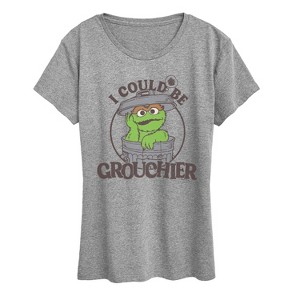 Women's - Sesame Street - I Could Be Grouchier Oscar Short Sleeve Graphic T-Shirt - 1 of 4