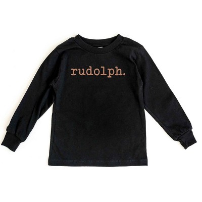 The Juniper Shop Rudolph Puff Print Toddler Long Sleeve Tee