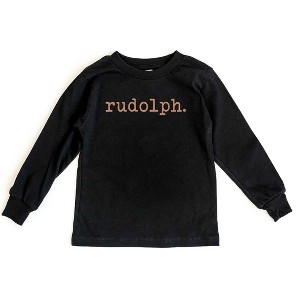The Juniper Shop Rudolph Puff Print Toddler Long Sleeve Tee - 1 of 3