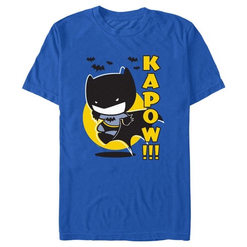 Men's Batman Kapow Small Bat T-shirt - Royal Blue - Small : Target