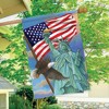 Briarwood Lane Symbols of Freedom Patriotic House Flag Statue of Liberty Eagle 28" x 40" - 4 of 4