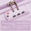 BEAFUP Set of 3 Luggage ABS,Hardshell Hardside Lightweight Durable Suitcase sets,Spinner Wheels Suitcase with TSA Lock 20''24''28'' - 4 of 4