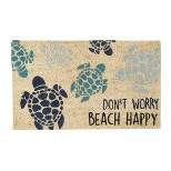 Split P Don't Worry Beach Happy Sea Turtle Doormat