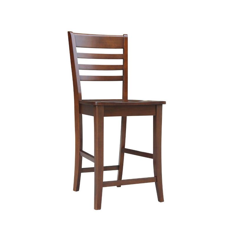 Counter Height Barstool Roma Solid Wood Espresso - International Concepts, 4 of 15