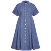 Women's Plus Size Cassidy Dress - mid wash | CITY CHIC - 4 of 4
