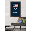 Trends International Team USA - Logo Blue Framed Wall Poster Prints - 2 of 4