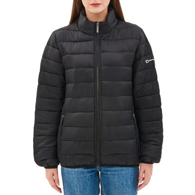 Alpine Swiss Amy Women Puffer Jacket Insulated Water Resistant Lightweight Down Alternative Packable Coat Zip Pockets BLK LRG — фото 3