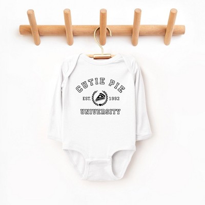 The Juniper Shop Cutie Pie University Baby Long Sleeve Bodysuit