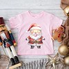 Watercolor Santa Bubblegum - Toddler Short Sleeve Graphic T-Shirt - 2 of 4