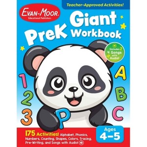 Giant Prek Workbook, Age 4 - 5 - (Giant Full-Color Workbooks) by  Evan-Moor Educational Publishers (Paperback) - 1 of 1