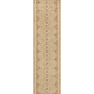nuLOOM Rayna Geometric Stain Resistant High Traffic Outdoor Area Rug