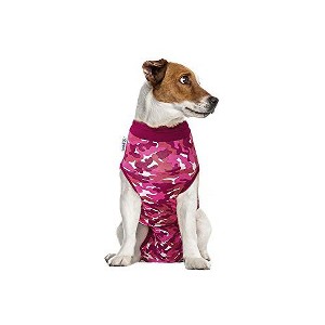 Suitical Recovery Suit for Dogs with Click Up System - Pink Camouflage - 1 of 4