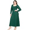 Plus Size Long Sleeve Maxi Dress - 24seven Comfort Apparel™ - 2 of 4