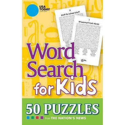 USA Today Word Search for Kids - by  Usa Today (Paperback)