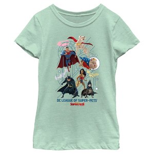 Girl's DC League of Super-Pets Super Squad T-Shirt - 1 of 4