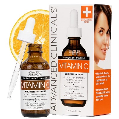 Advanced Clinicals Vitamin C Face Serum. Anti-Aging Serum for Dark Spots and Age Spots. 1.75 Fl Oz