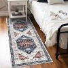 Large Area Rug 8x10 Washable Non Slip Vintage Floor Carpet Ultra Thin Soft Distressed Floral Living Room Rug Medallion Print Non Shedding Throw Rug - 3 of 4