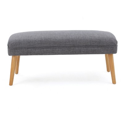 Desdemona Upholstered Ottoman - Light Gray - Christopher Knight Home ...