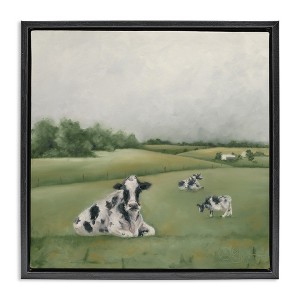 Stupell Industries Dairy Cows Grazing in Green Field, 25" x 25" - 1 of 4
