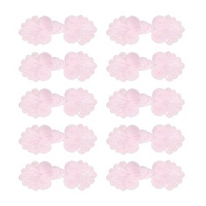 Unique Bargains Nylon Tang Suit Dress Sweater Handmade Sewing Fasteners Knot Closure Buttons 10 Sets - 1 of 4