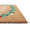 18"x30" Holiday Merry Wreath Coir Doormat Natural and Green - 3 of 4