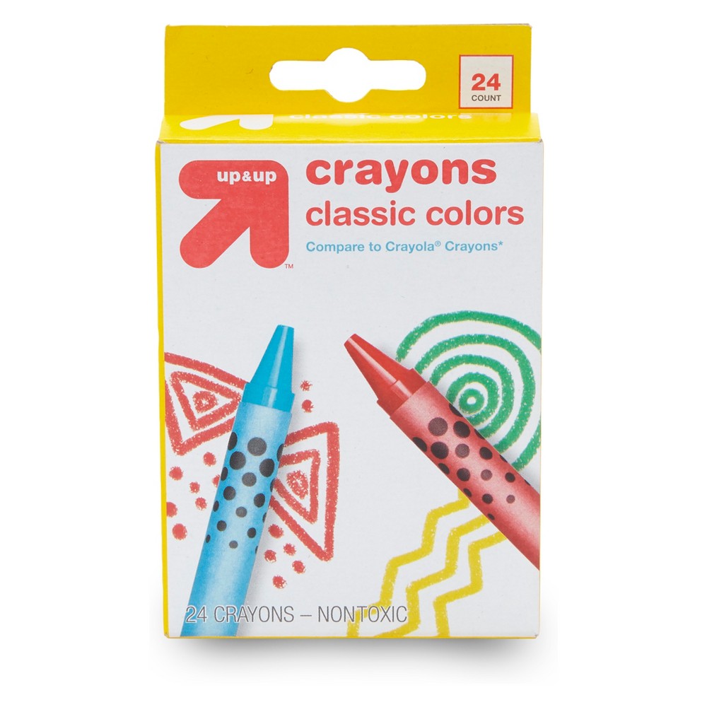 24ct Crayons Classic Colors - Up&Up was $1.19 now $0.35 (71.0% off)
