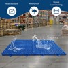 Plastic Pallet, 6/12pcs Lightweight HDPE Floor Pallets for Restaurant Kitchens Shops Supermarket Basement Storage Warehouse - 3 of 3