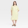 Women's 3/4 Sleeve Midi Shirtdress - Universal Thread™ - 3 of 3