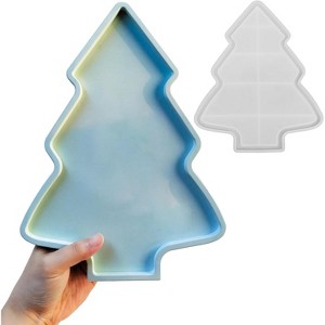 JDICTION Christmas Tree Resin Tray Mold - Large Silicone for Epoxy/Concrete Casting, Jewelry Storage, Candle Holder, Ornament & DIY Decor - 1 of 4