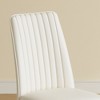 GlasFlength Indoor Dining Chairs Modern Dining Place with Comfortable Support for Dining Room or Kitchen, White,16.7”*17”*36.4" - 4 of 4