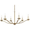 Elegant Lighting Trey 42 inch pendant in brass - 3 of 4