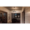 Urban Ambiance Luxury Contemporary Ceiling Fixture,  14"H x 19.625"W,  Midnight Black Finish, UHP2705 - 2 of 4