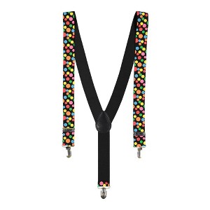 Dress Up America Polka Dotted Party Suspenders for Adults - 1 of 3