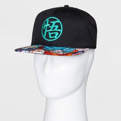 Dragon Ball Z Flat Brim Baseball Hat - Black One Size