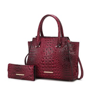 MKF Collection Viridiana Women’s Luxe Croc-Embossed Versatile Tote Bag by Mia K - 1 of 4